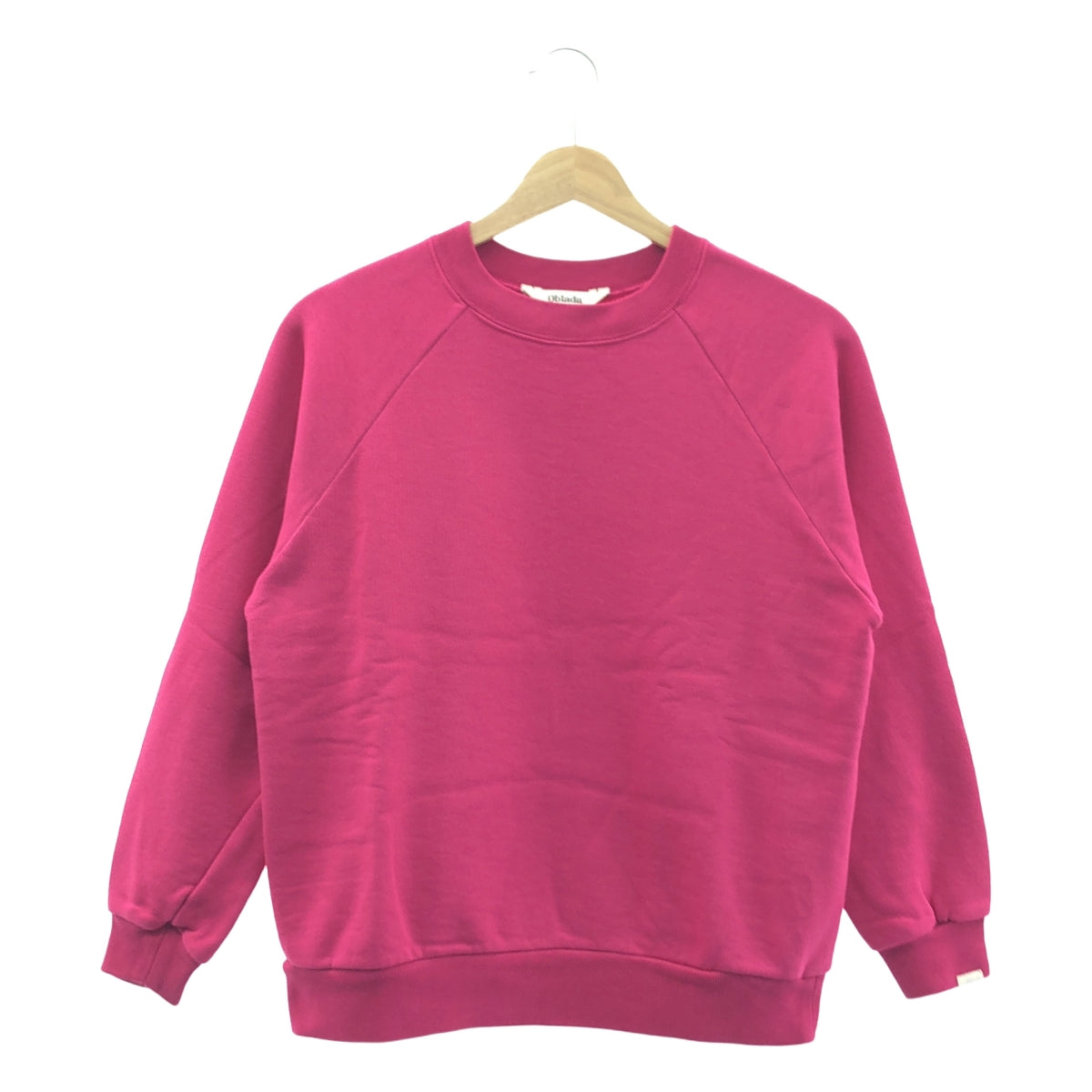 oblada / オブラダ | 2024AW | コットン混 クルーネック スウェット | F | ピンク | レディース