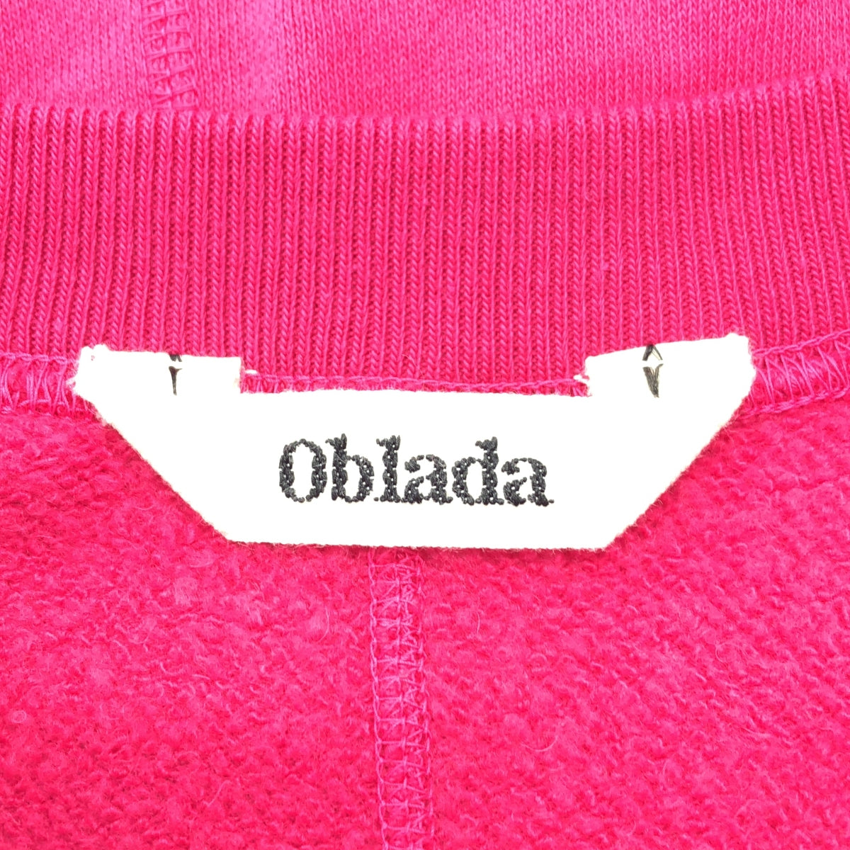 oblada / オブラダ | 2024AW | コットン混 クルーネック スウェット | F | ピンク | レディース