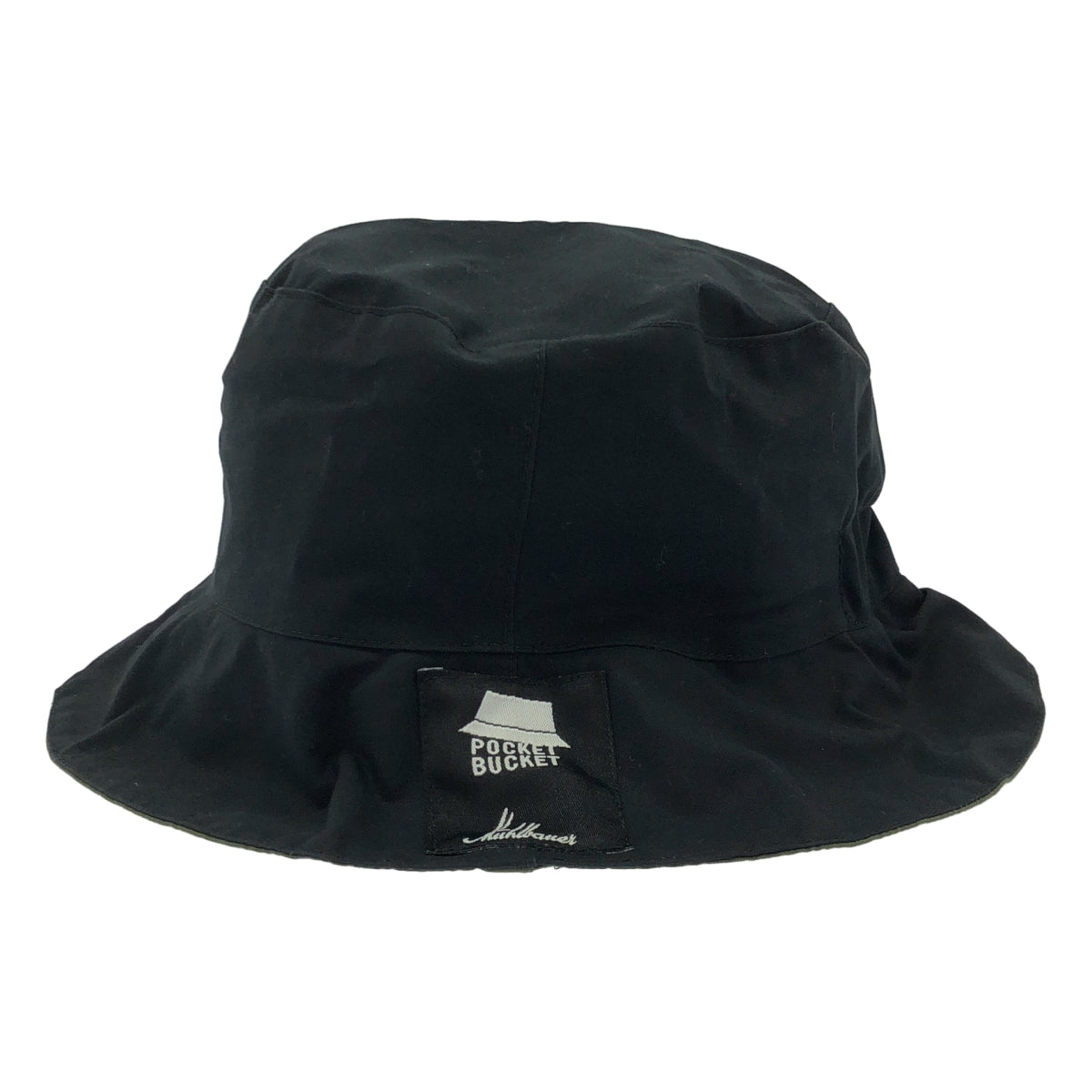 [狀況極佳] MUHLBAUER | 可翻轉口袋漁夫帽，附收納袋 | 黑色/橄欖色 | 女款