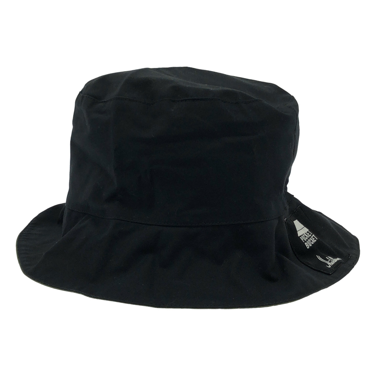 [狀況極佳] MUHLBAUER | 可翻轉口袋漁夫帽，附收納袋 | 黑色/橄欖色 | 女款