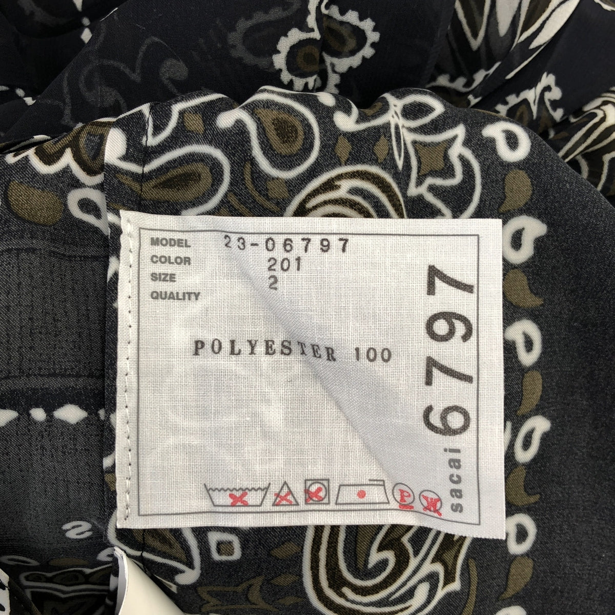 sacai / Sacai | 2023SS |頭巾印花洋裝 | 2 |女性的