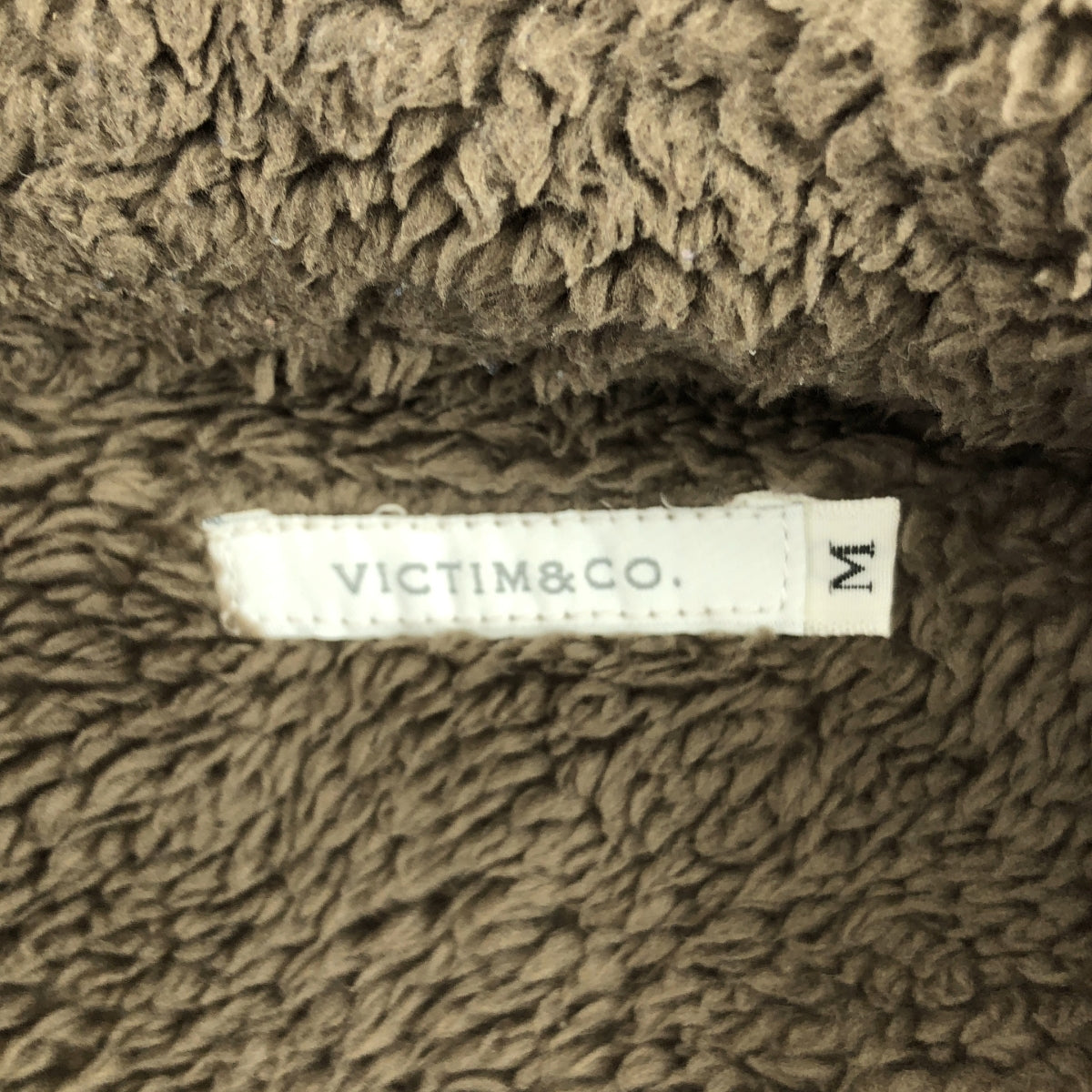 VICTIM / ヴィクティム | フリース トラッカー ジャケット | M | ブラウン | メンズ
