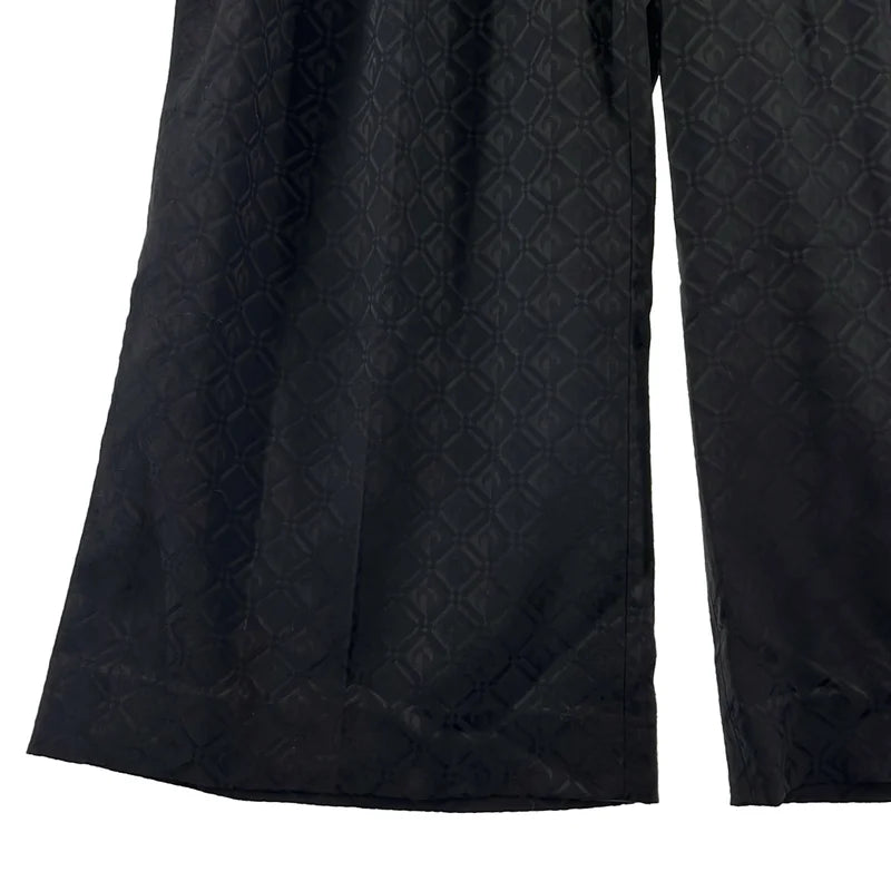 MARINE SERRE / マリーンセル | GOLD LINE ワイド タック パンツ | 46 | メンズ