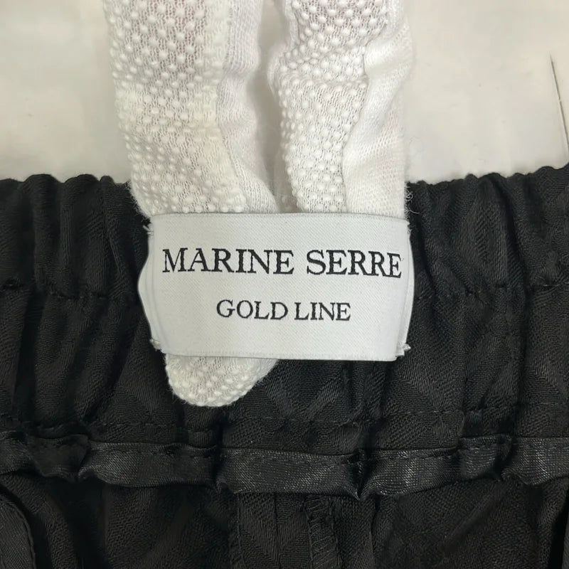 MARINE SERRE / マリーンセル | GOLD LINE ワイド タック パンツ | 46 | メンズ