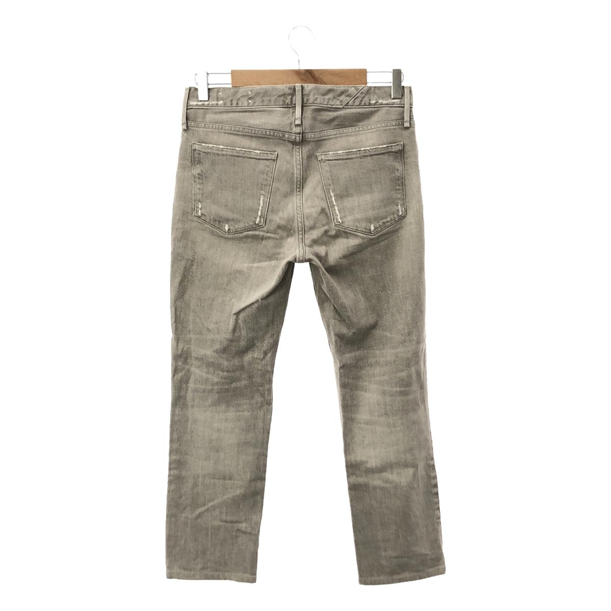 upper hights / upper hights | Distressed cut-off denim pants | 25 | Light brown | Women's