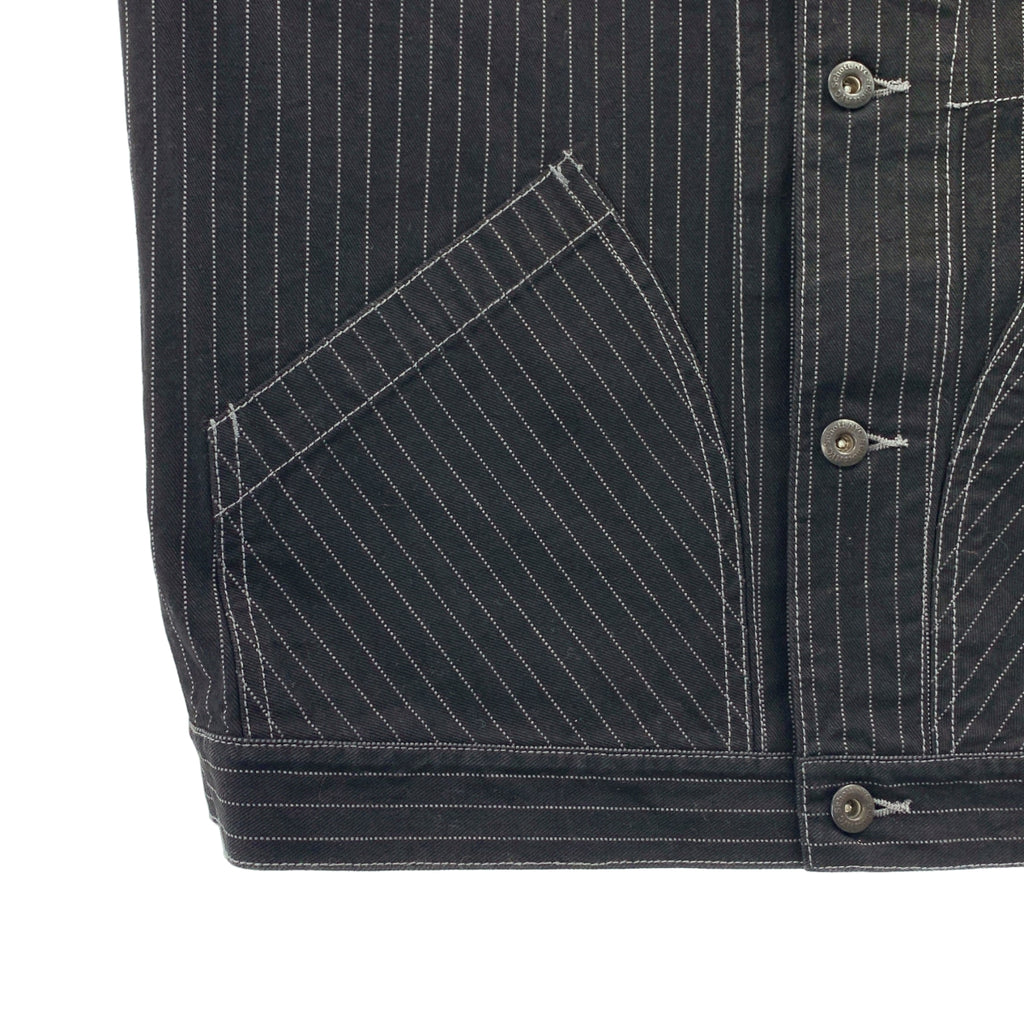 SCHOTT / ショット | OLD HICKORY DENIM VEST ヒッコリー ベスト | L | メンズ