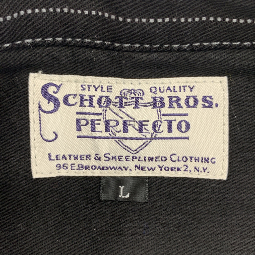 SCHOTT / ショット | OLD HICKORY DENIM VEST ヒッコリー ベスト | L | メンズ