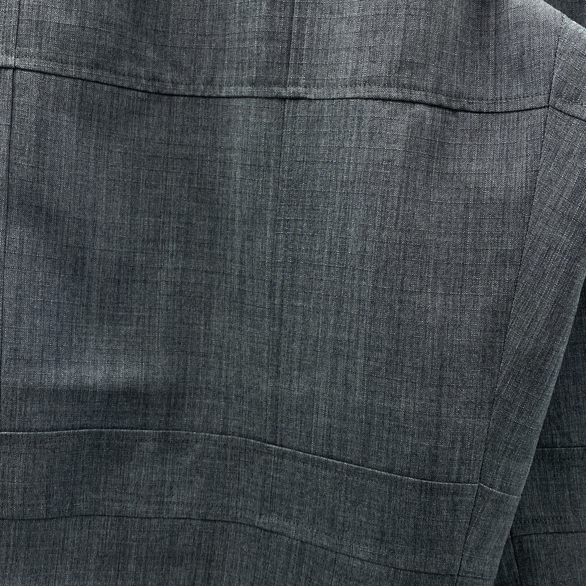 【美品】  JIL SANDER / ジルサンダー | 2024AW | Wool trousers / スリット パッチ ワイド トラウザーズ パンツ | 48 | グレー | メンズ