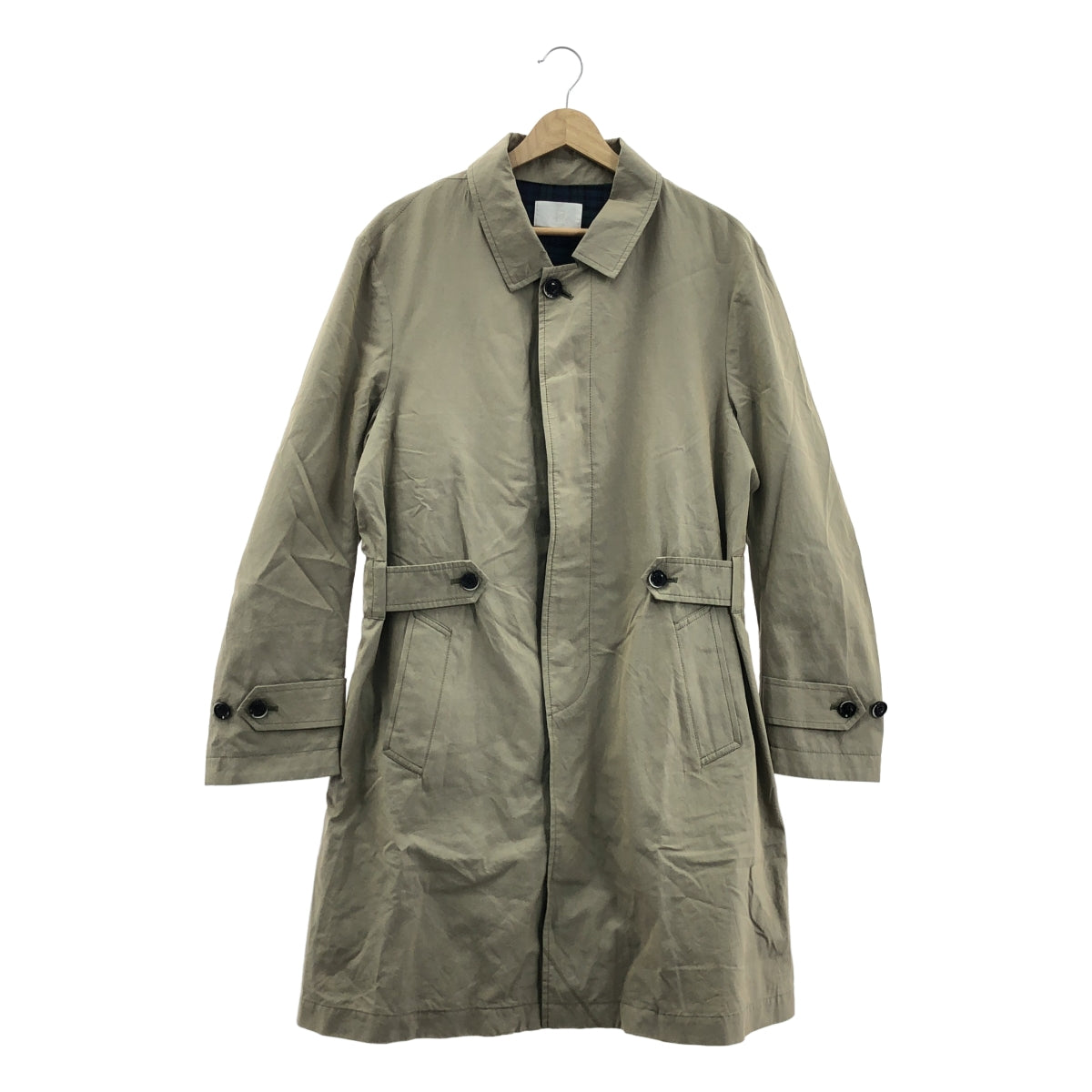 URU | Balmacaan 立領大衣 | 卡其色 | 男款