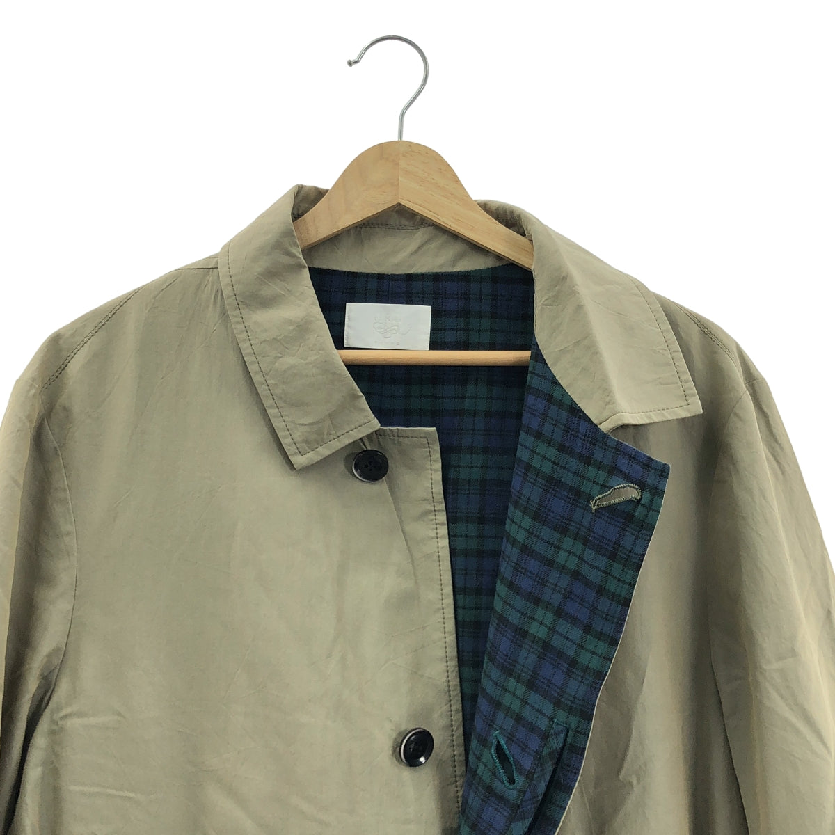 URU | Balmacaan 立領大衣 | 卡其色 | 男款