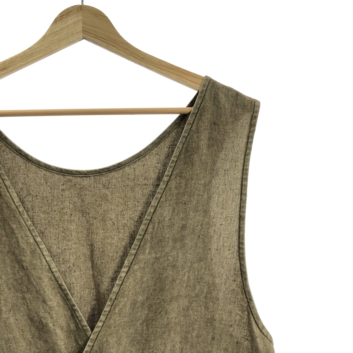 Gauze# / ガーゼ | リネン サロペット パンツ | ブラウン | レディース