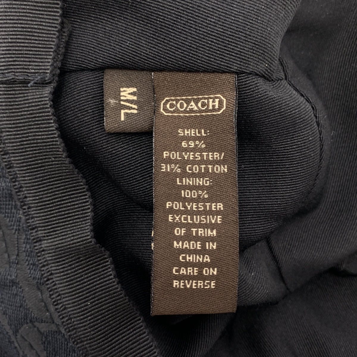 COACH 標誌性束帶漁夫帽 | M/L | 黑色 | 女款