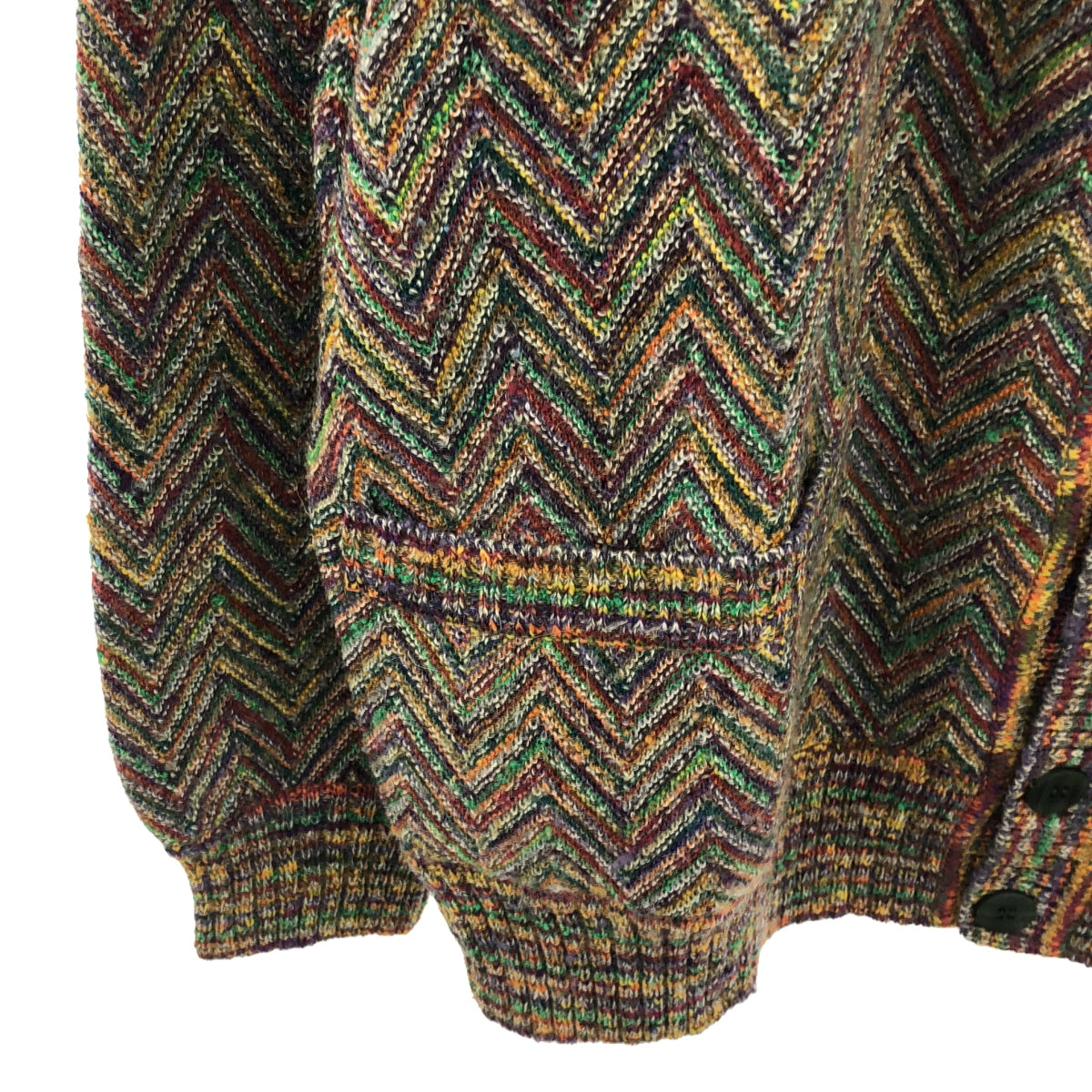 MISSONI / 미소니 | 총무늬 헤링본 V 넥 가디건 | 48 | 여성
