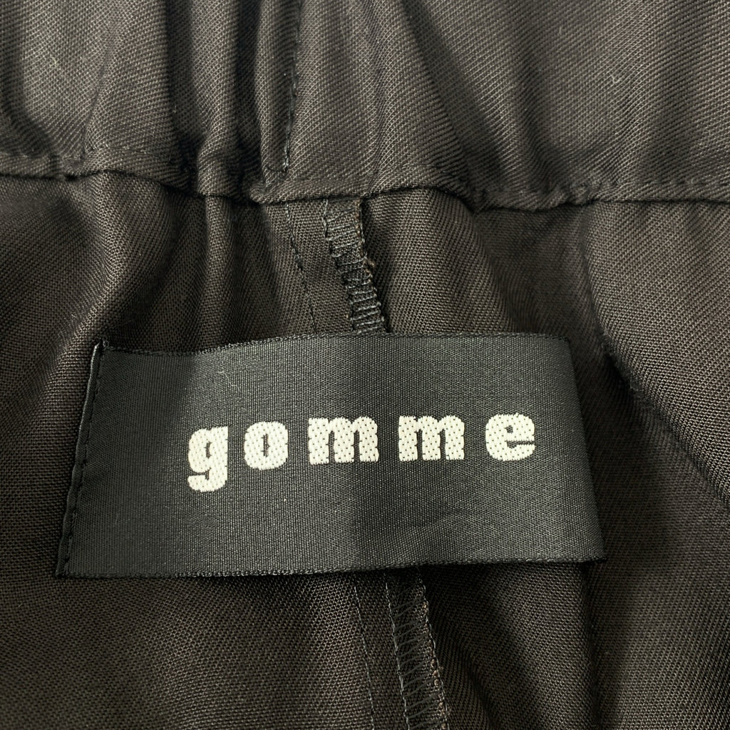 gomme / 고무 | 다른 소재 전환 비대칭 이지 스커트 | M |