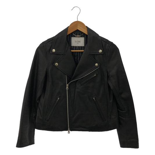 SLOBE IENA | Lamb Leather Double Riders Jacket | Size 38 | Women's