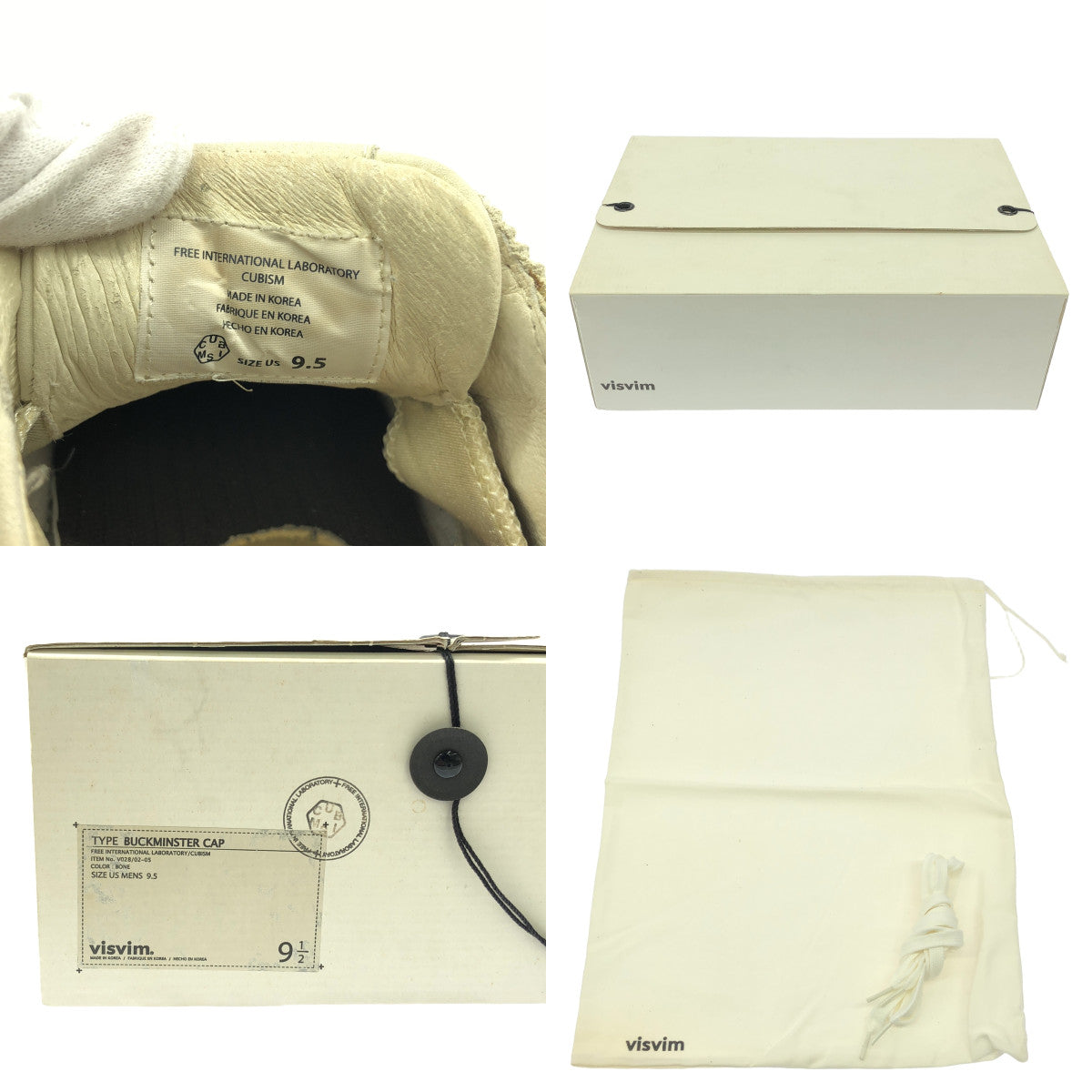 visvim　ヴィズヴィム　ホワイト レザー　サイズ29cm　新品未使用 visvim ビズビム スニーカー VISVIM 22SS ZAHRA PATTEN