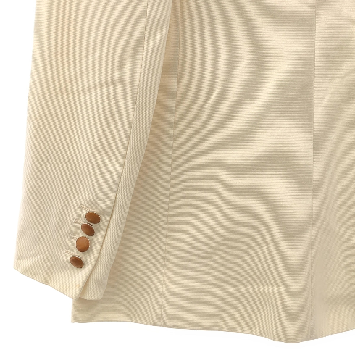 HERMES / Hermes | Gaultier period leather button 1B jacket | 36 | Ivory | Women's