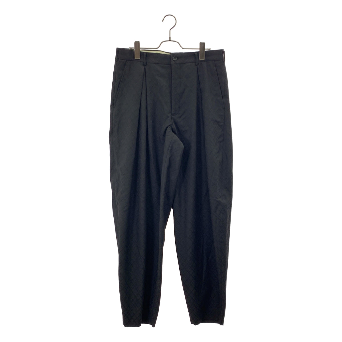 COMME des GARCONS HOMME PLUS / 콤데 갤슨 옴플루스 | 2021AW | 울 탁 체크 풍선 팬츠 | M | 남성