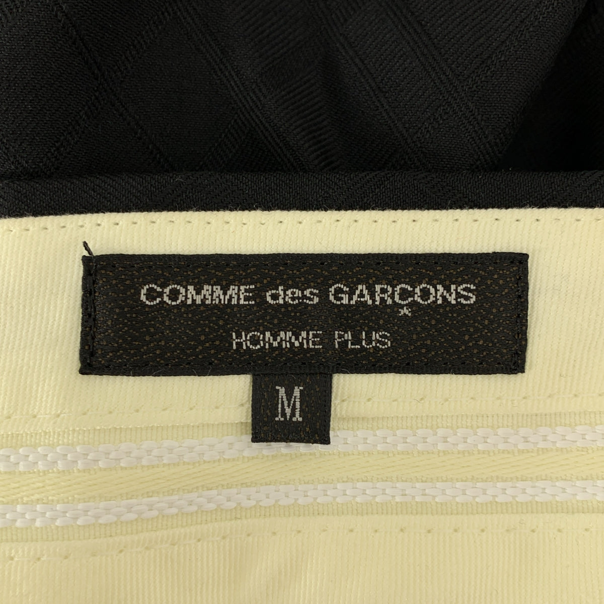 COMME des GARCONS HOMME PLUS / 콤데 갤슨 옴플루스 | 2021AW | 울 탁 체크 풍선 팬츠 | M | 남성