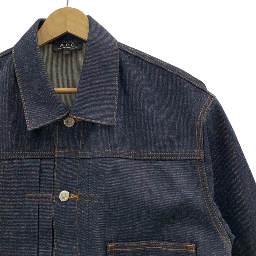 APC / A.P.C. | Rue Madame Paris / DENIM BRUT VESTE JEAN JPS / 1st Rigid Dark Navy Denim Jacket | Size M | Men's