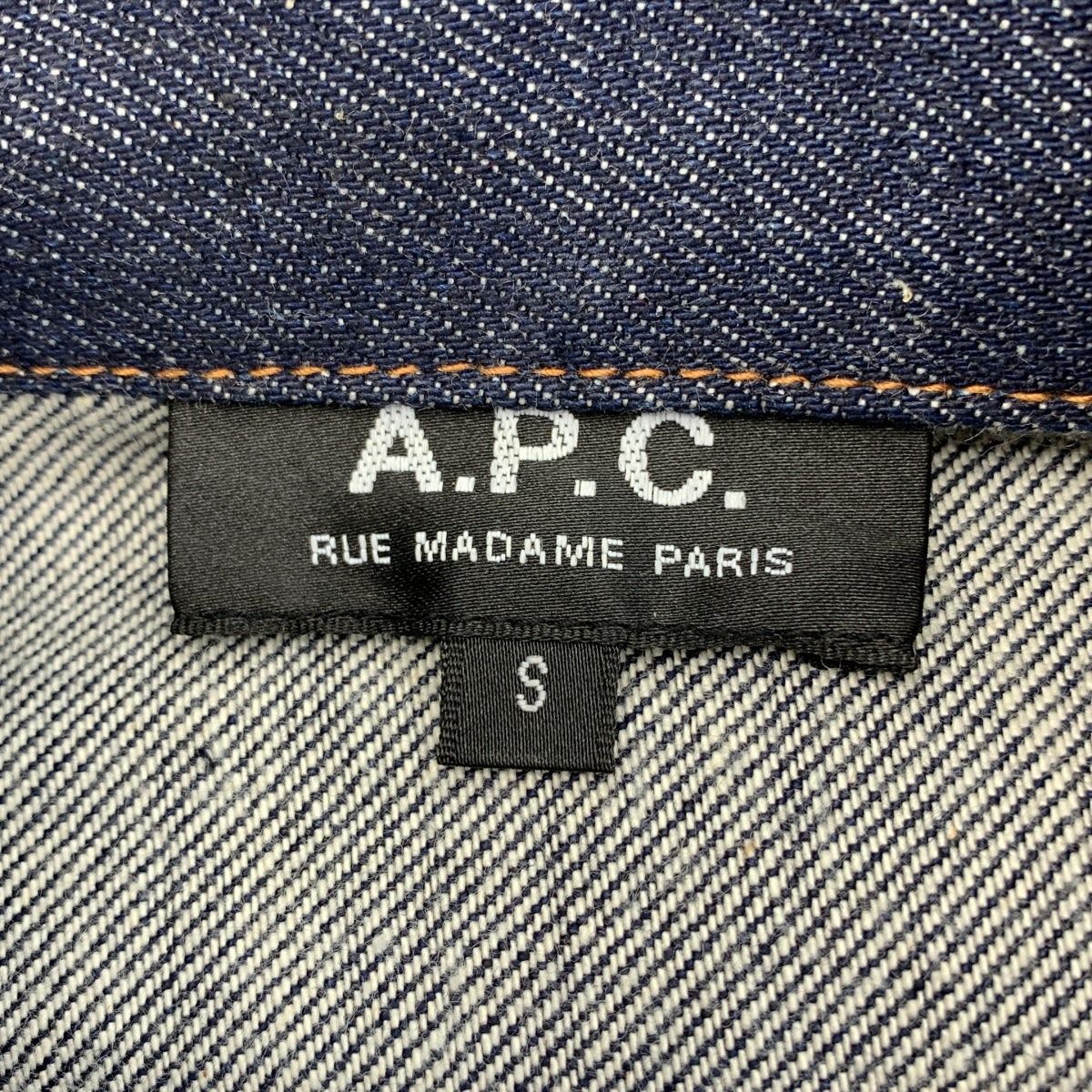 APC / A.P.C. | Rue Madame Paris / DENIM BRUT VESTE JEAN JPS / 1st Rigid Dark Navy Denim Jacket | Size M | Men's