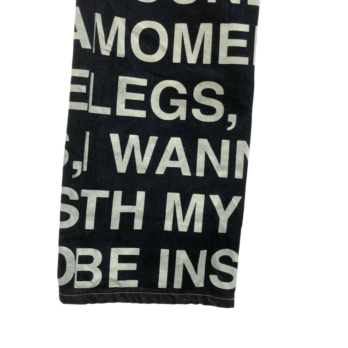 JUNYA WATANABE COMME des GARCONS MAN / ジュンヤワタナベコムデギャルソンマン | 2017AW | ×Levi's / 503 メッセージ プリント デニムパンツ | W35 L35 | メンズ