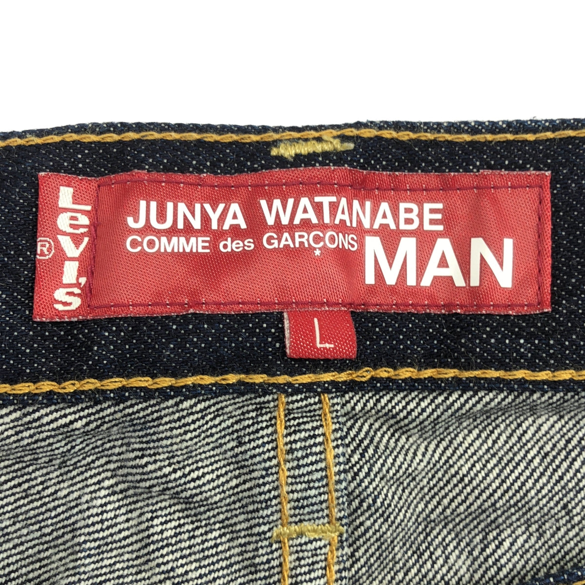 JUNYA WATANABE COMME des GARCONS MAN / 준야와타나베 콤 데 걸슨맨 | 2017AW | × Levi's / 503 메시지 프린트 데님 팬츠 | W35 L35 |