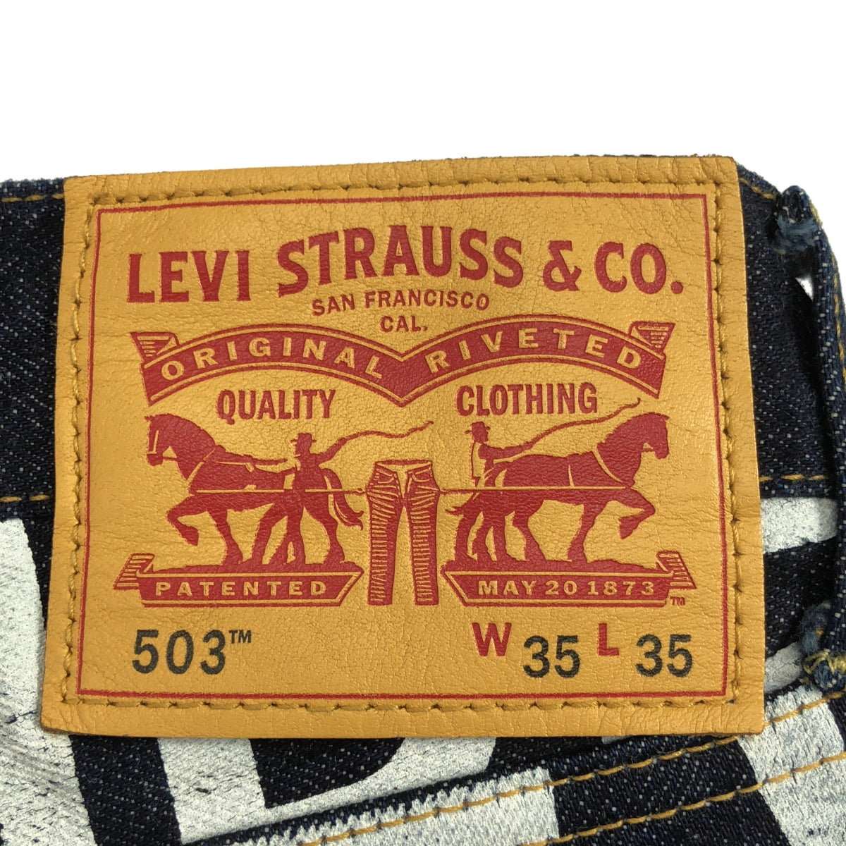 JUNYA WATANABE COMME des GARCONS MAN / 준야와타나베 콤 데 걸슨맨 | 2017AW | × Levi's / 503 메시지 프린트 데님 팬츠 | W35 L35 |