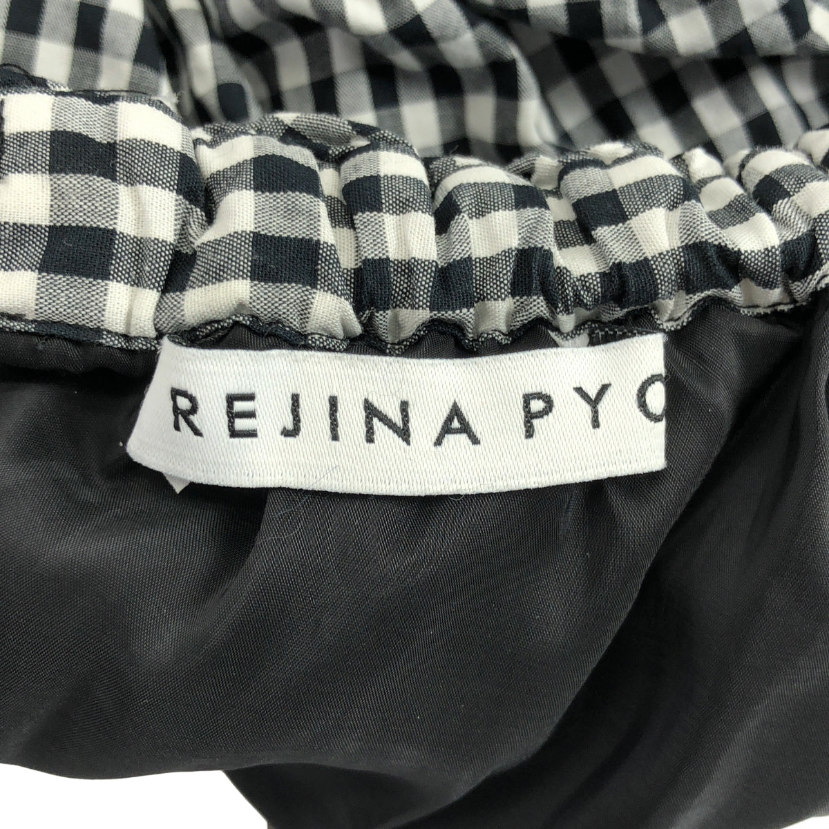 REJINA PYO / レジーナピョウ | ギンガムチェック フリル ノースリーブ ブラウス | 8 | レディース