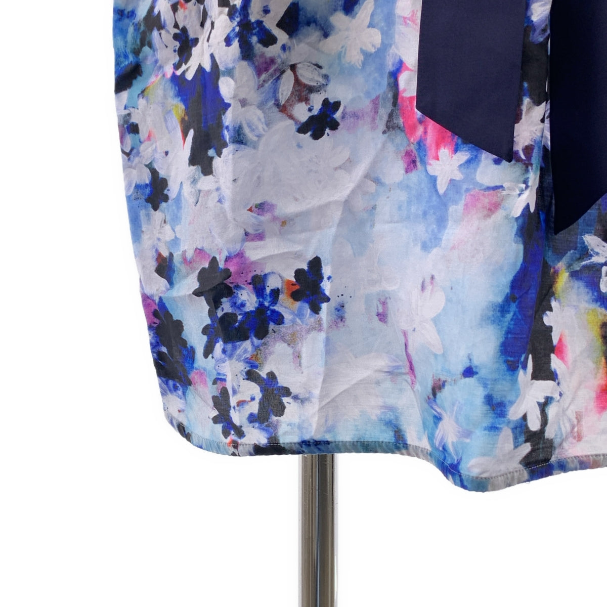 [狀況極佳] Paul Smith | 滿幅花卉腰帶連身裙 | 40碼 | 藍色 | 女款