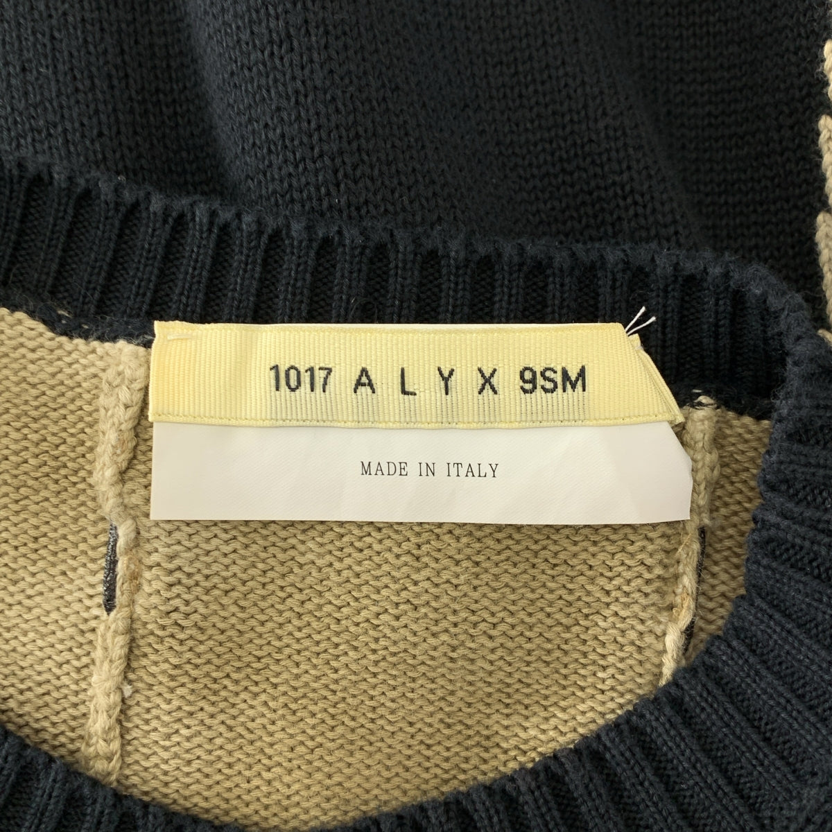 1017 ALYX 9SM / アリクス | コットン 切替 プルオーバー ニット | L | メンズ