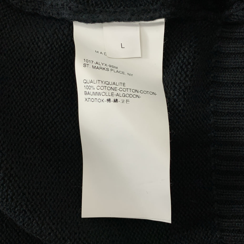 1017 ALYX 9SM / アリクス | コットン 切替 プルオーバー ニット | L | メンズ