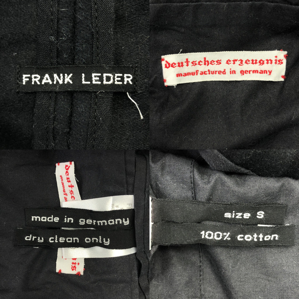 FRANK LEDER / フランクリーダー | セットアップ / コットン ジャーマンレザー ジャケット パンツ | S | メンズ