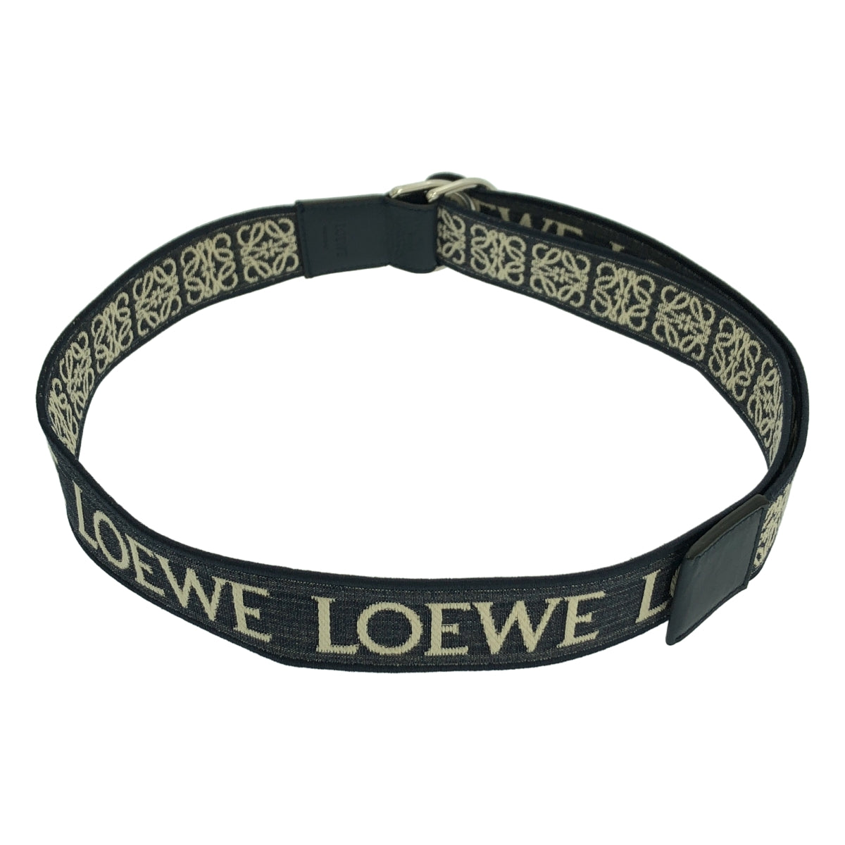 美品】 LOEWE / ロエベ | アナグラム ジャガード ベルト / ユニ