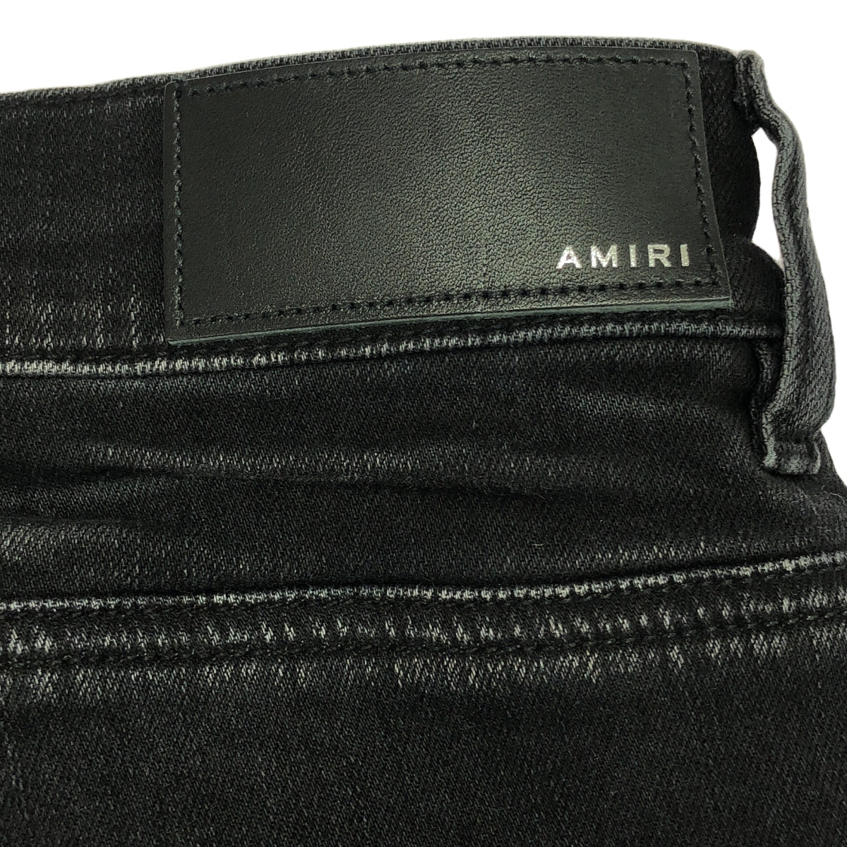 【미품】 AMIRI / 아밀리 | 2024SS | MX1 PLAID JEAN 데미지 가공 블랙 데님 팬츠 | 33 | 블랙 | 남성