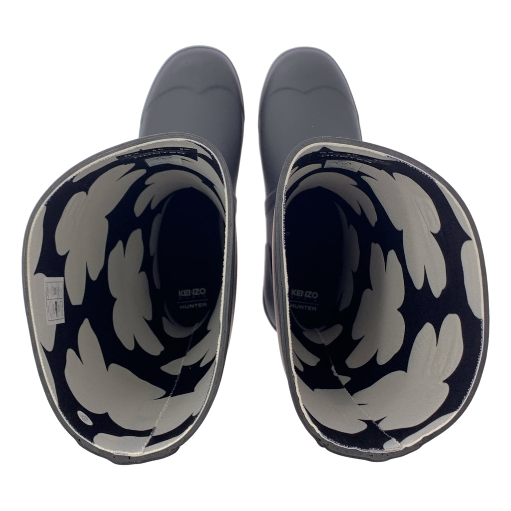 【新品】  KENZO / ケンゾー | 2023AW | × HUNTER ハンターコラボ WELLINGTON BOOT BOKE FLOWER ボケフラワー ラバー ウェリントンブーツ | 42 | ブラック | メンズ