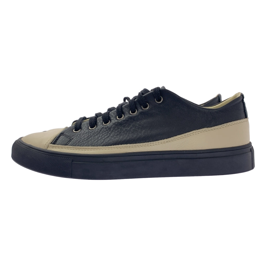 【新品】  GEOFFREY B.SMALL / ジェフリーBスモール | leather trainer shoe レザー トレーナー シューズ スニーカー | 43 | ブラック | メンズ