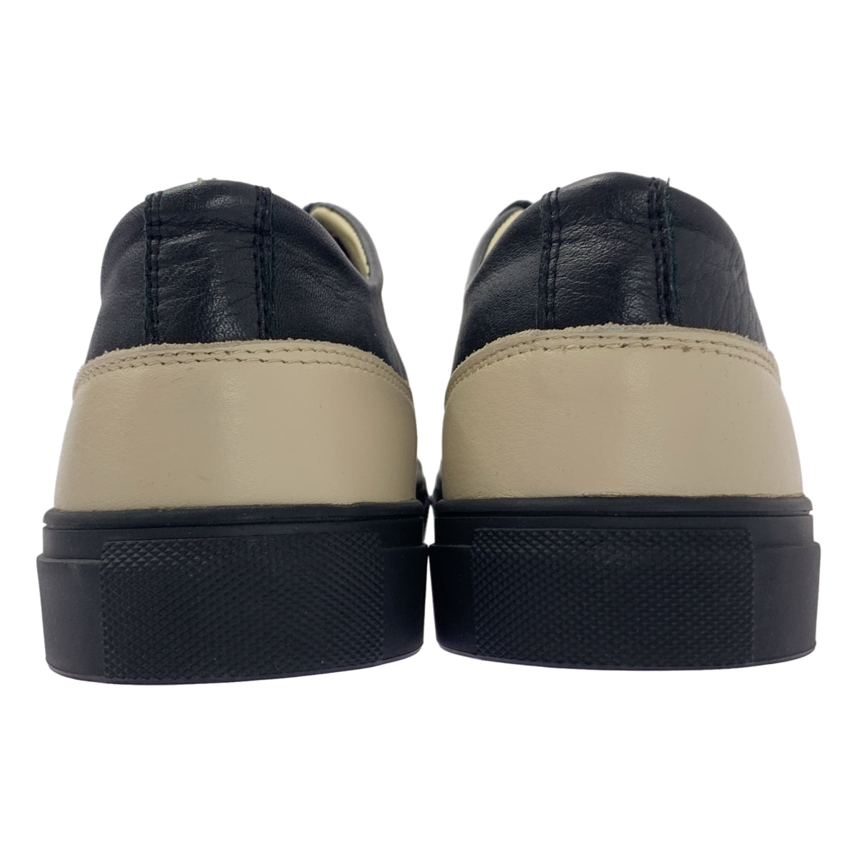 【新品】  GEOFFREY B.SMALL / ジェフリーBスモール | leather trainer shoe レザー トレーナー シューズ スニーカー | 43 | ブラック | メンズ
