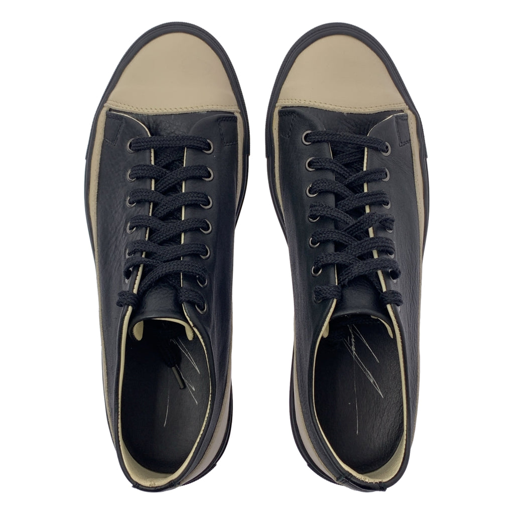 【新品】  GEOFFREY B.SMALL / ジェフリーBスモール | leather trainer shoe レザー トレーナー シューズ スニーカー | 43 | ブラック | メンズ