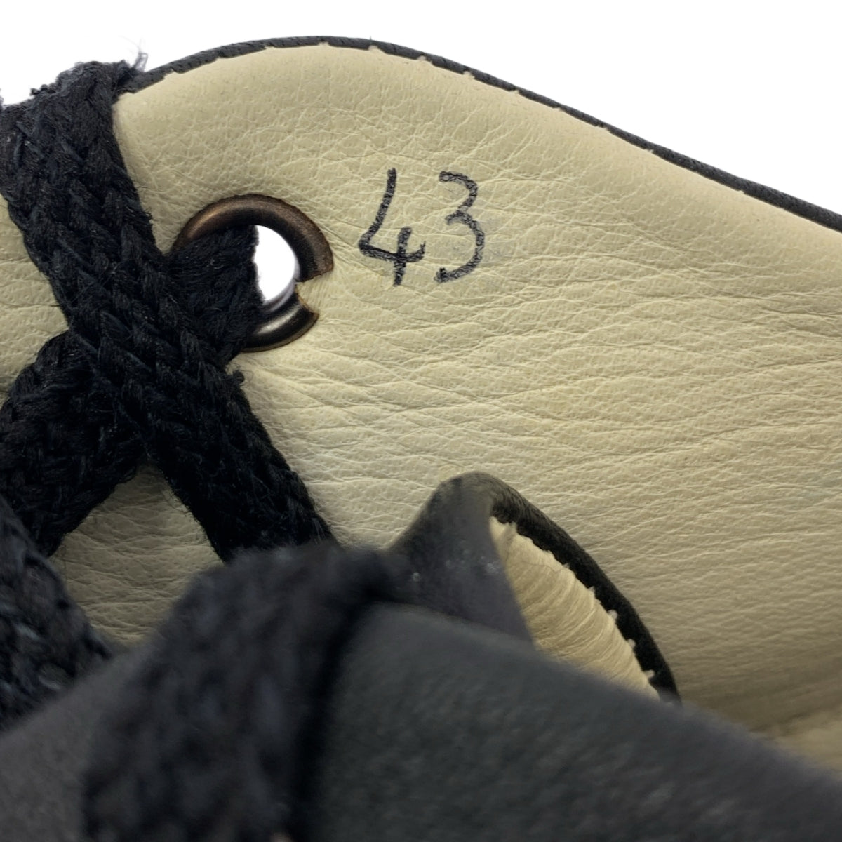 【新品】  GEOFFREY B.SMALL / ジェフリーBスモール | leather trainer shoe レザー トレーナー シューズ スニーカー | 43 | ブラック | メンズ