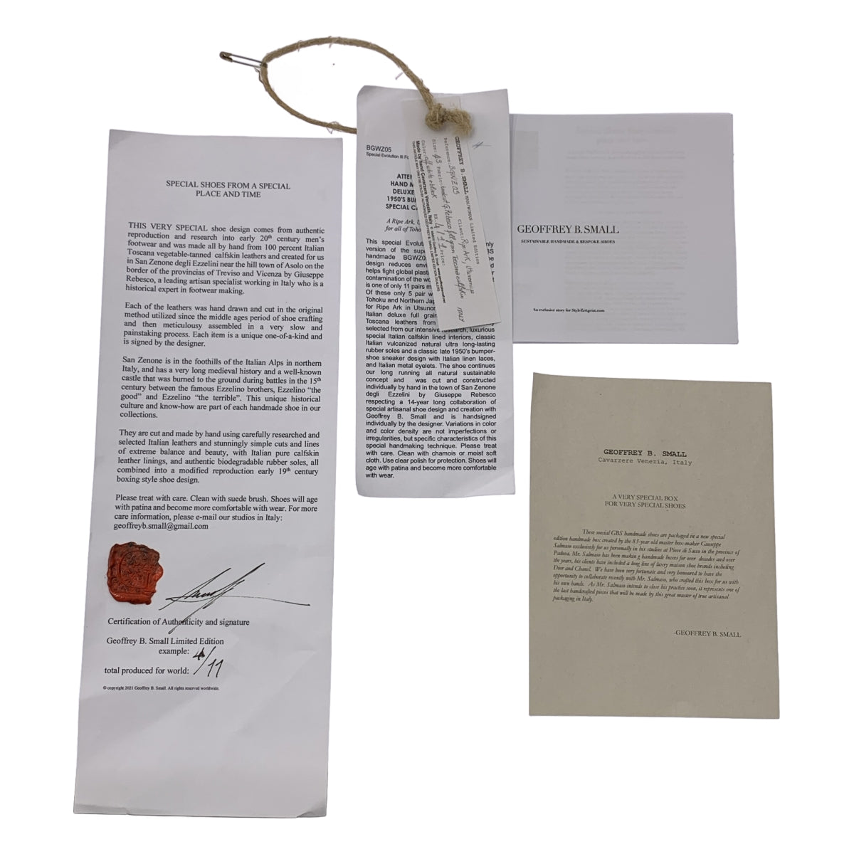 [全新] GEOFFREY B. SMALL | 皮革運動鞋 | 尺寸 43 | 黑色 | 男款