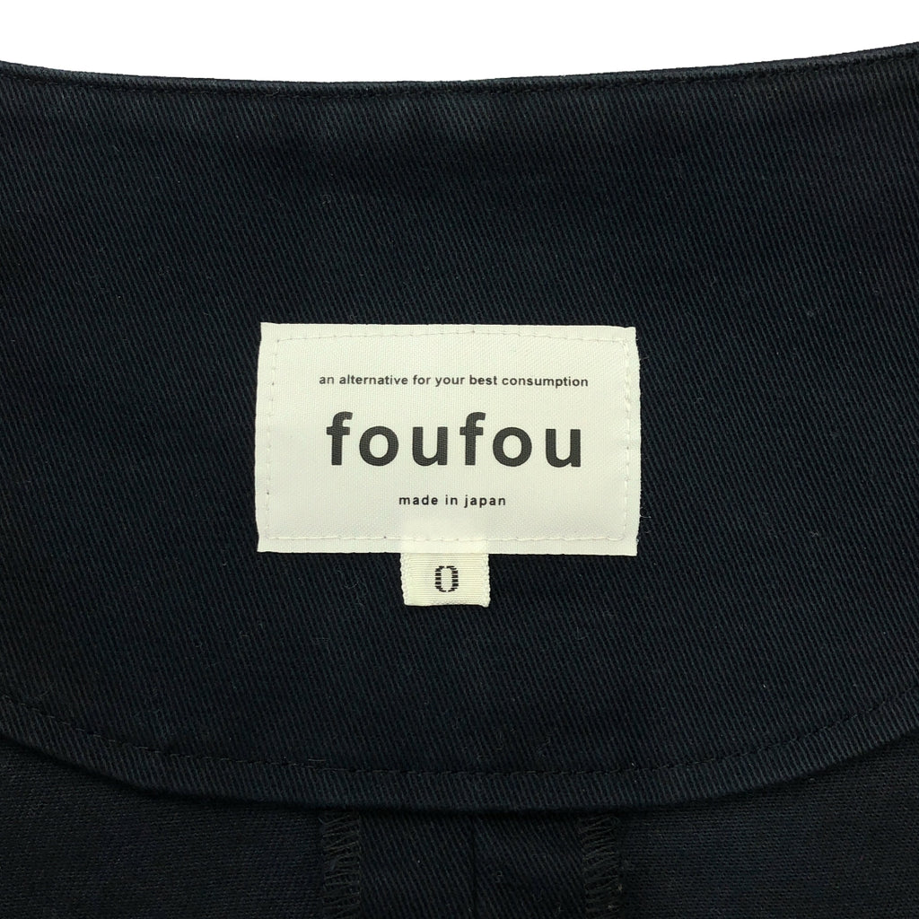 foufou / 푸후 | no collar jacket / 노 컬러 재킷 | 0 | 네이비 | 여성