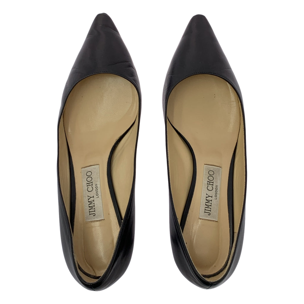 JIMMY CHOO / 지미추 | 가죽 포인티드 투 힐 펌프스 | 38 1/2 | 여성
