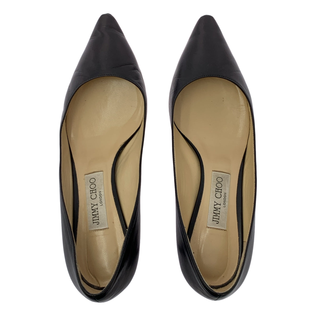 JIMMY CHOO / 지미추 | 가죽 포인티드 투 힐 펌프스 | 38 1/2 | 여성