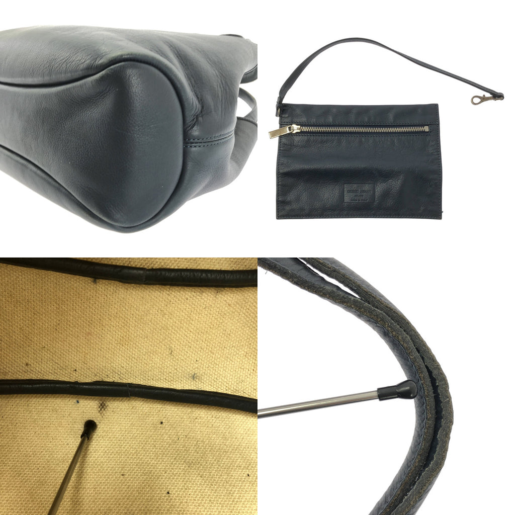 GIORGIO ARMANI / 조르지오 아르마니 | 파우치 가죽 토트 백 |