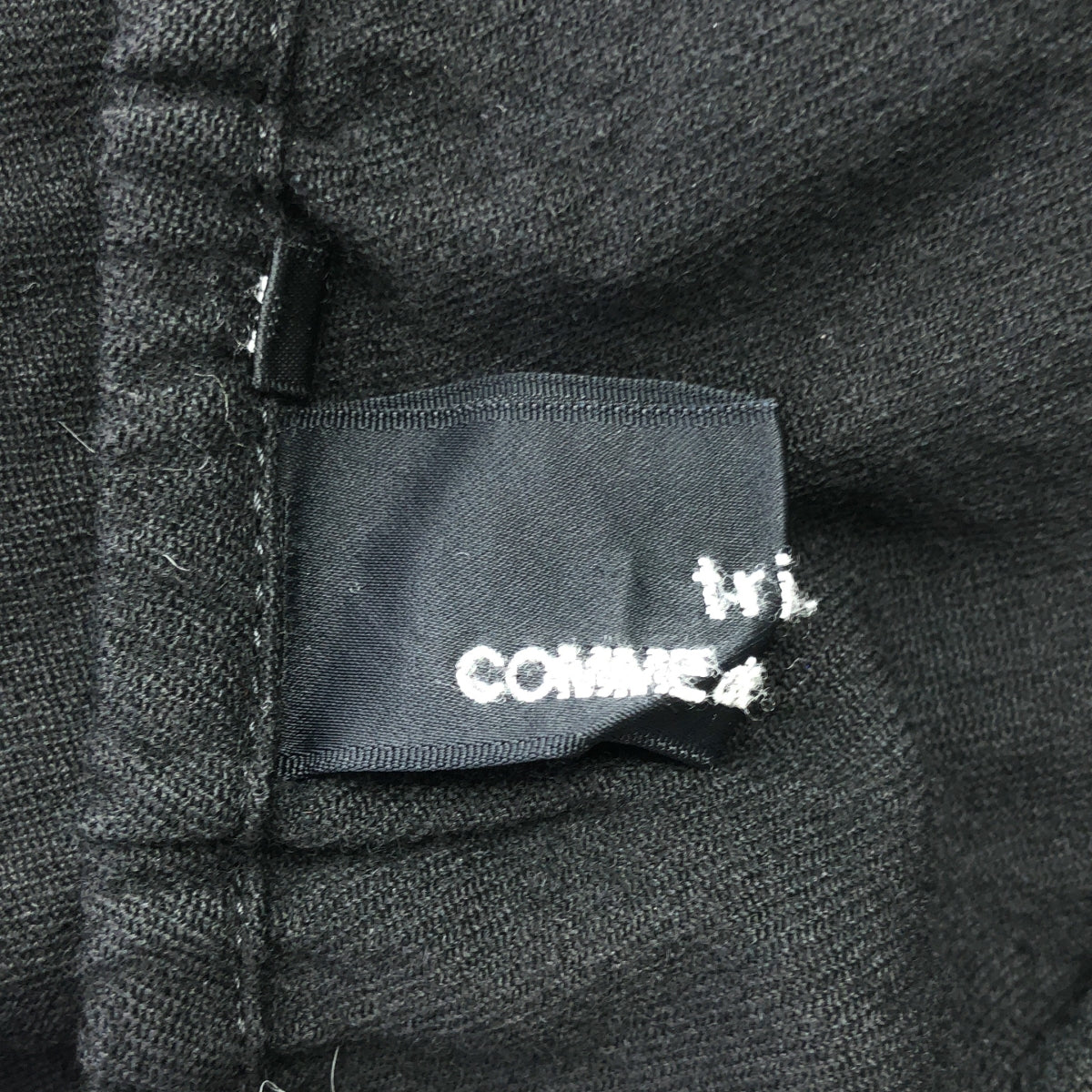 tricot COMME des GARCONS | 2010AW / AD2010 | 成品染色羊毛工裝褲 | M | 黑色 | 女款