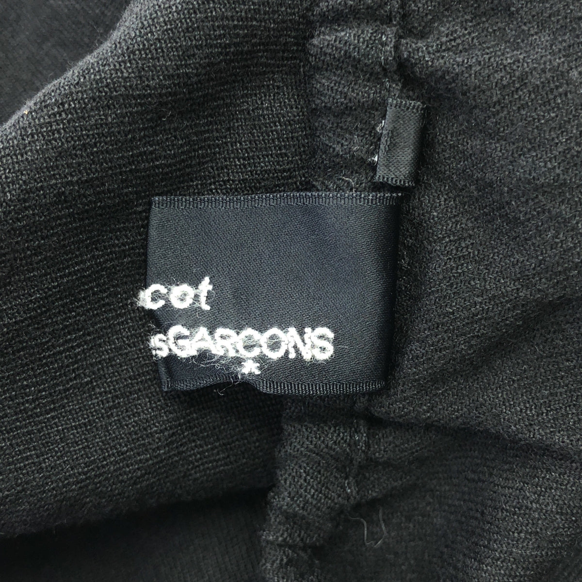 tricot COMME des GARCONS | 2010AW / AD2010 | 成品染色羊毛工裝褲 | M | 黑色 | 女款