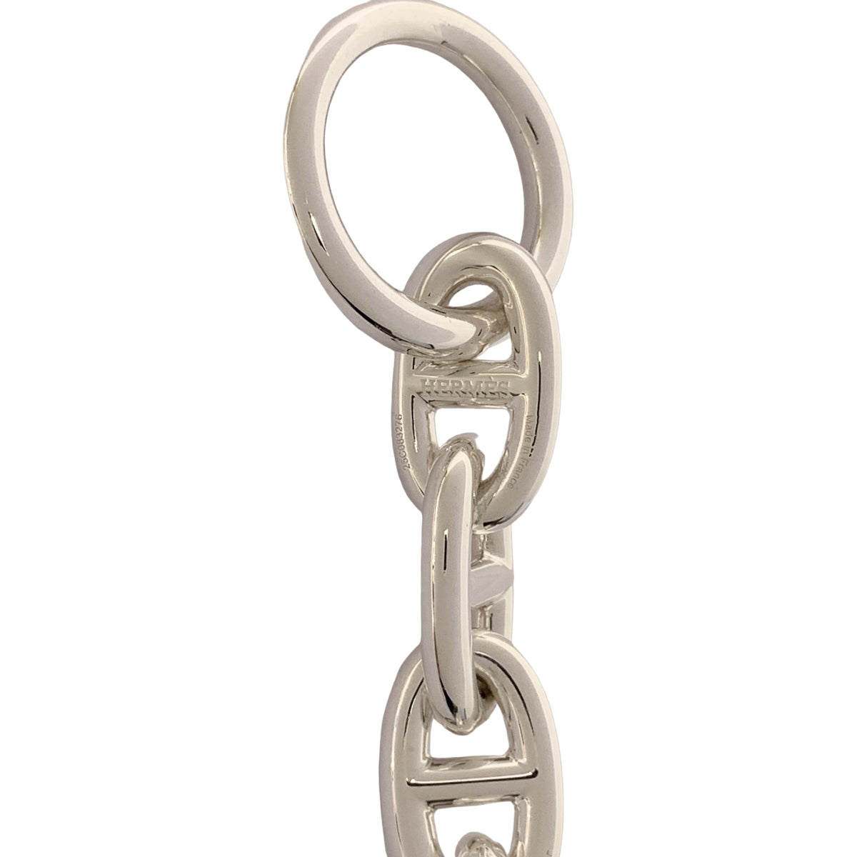 [新品] 愛馬仕 | Chaine d'Ancre MM SV925 手鍊，17 節 | 銀色 | 男士