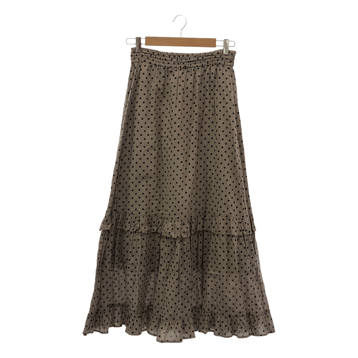 ne Quittez pas / ne Quittez pas | Cotton Voile Dot Print Frill Skirt | M | Women's