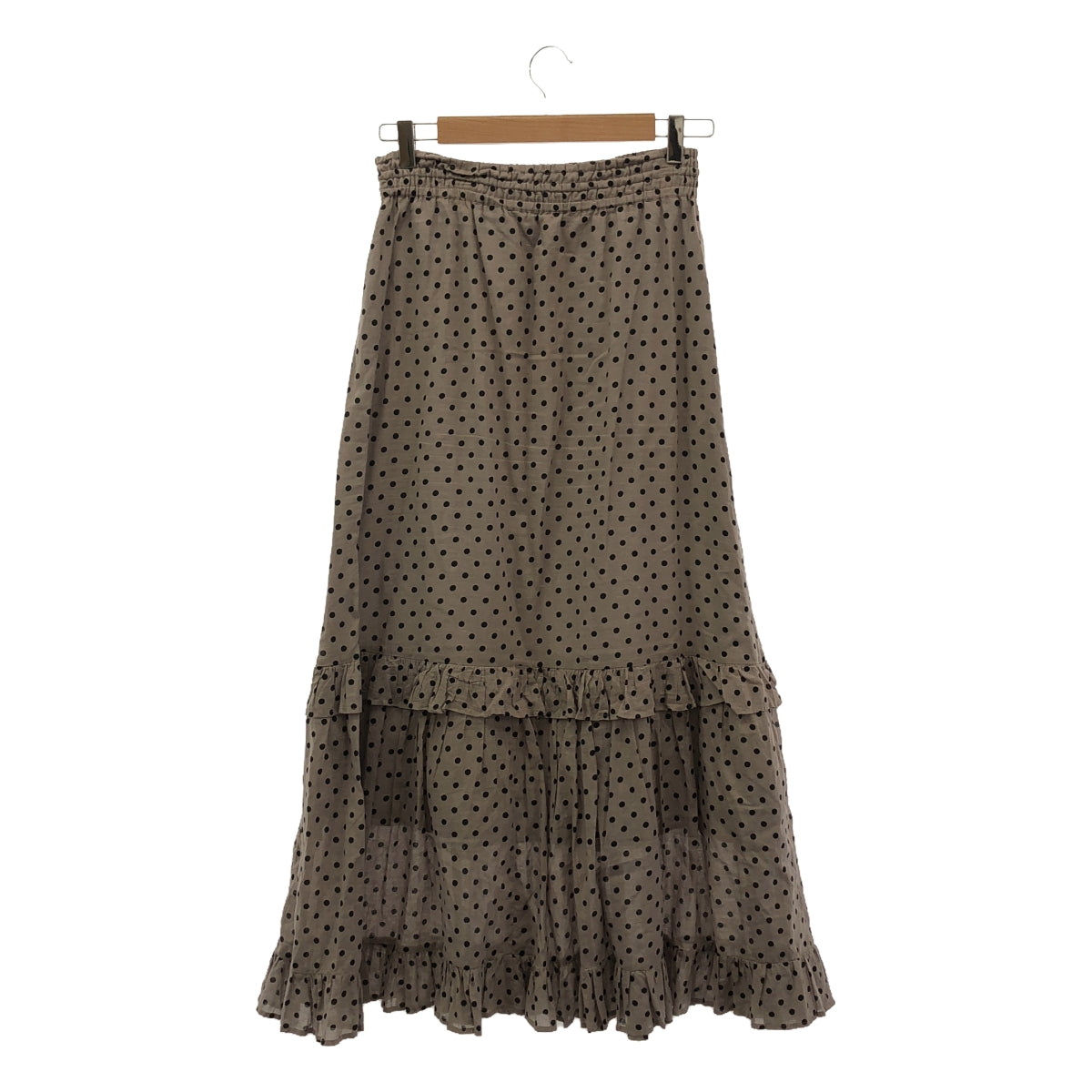 ne Quittez pas / ne Quittez pas | Cotton Voile Dot Print Frill Skirt | M | Women's